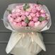 51 рожевих півоній з евкаліптом