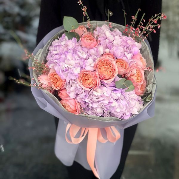 Букет лавандового цвета